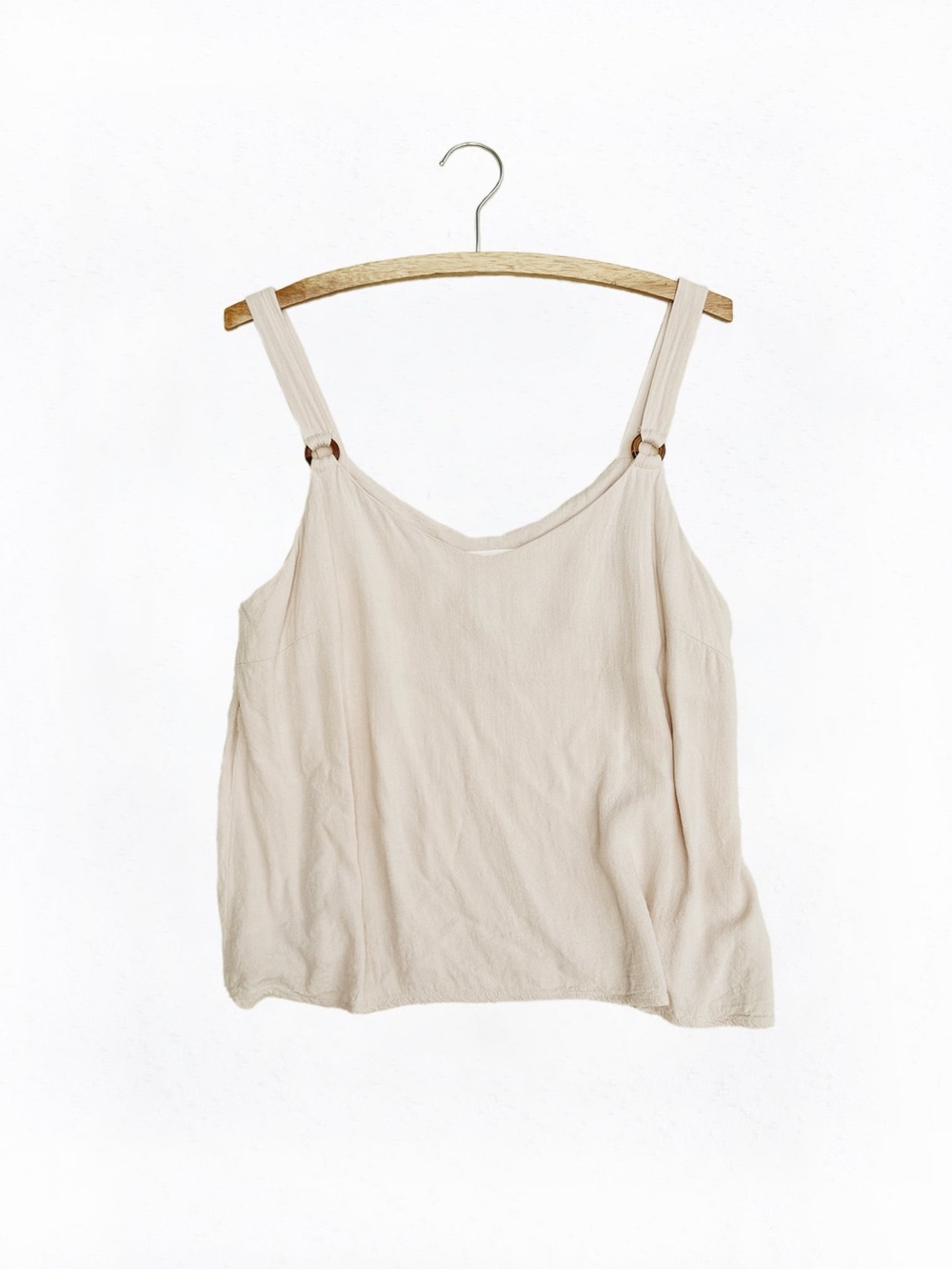 Beige Flowy Tank Top (M)